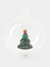 Ichendorf Milano Glass Christmas Ball with Dark Green Tree
