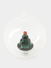 Ichendorf Milano Glass Christmas Ball with Dark Green Tree