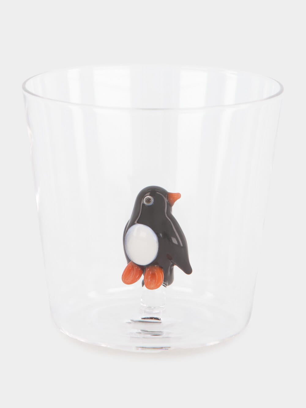 Glass Tumbler with Penguin Design