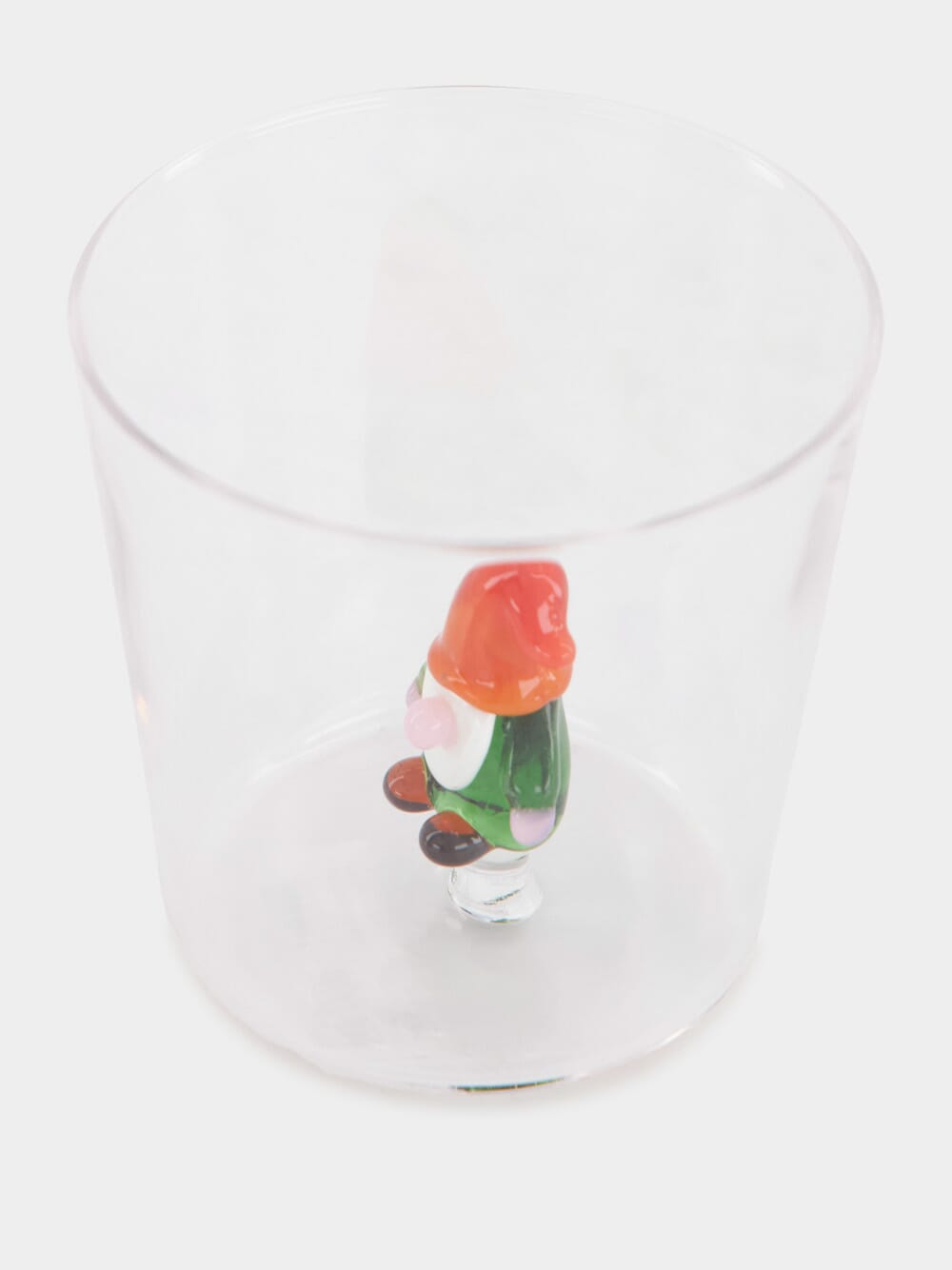 Glass Tumbler with Elf Design