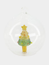 Ichendorf Milano Glass Christmas Ball with Yellow-Star Tree