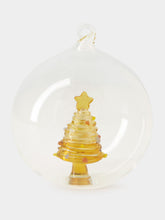 Ichendorf Milano Glass Christmas Ball with Amber-Star Tree