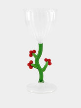 Ichendorf Milano Christmas Glass with Curved Berries Stem
