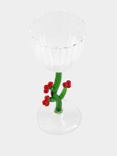 Ichendorf Milano Christmas Glass with Curved Berries Stem