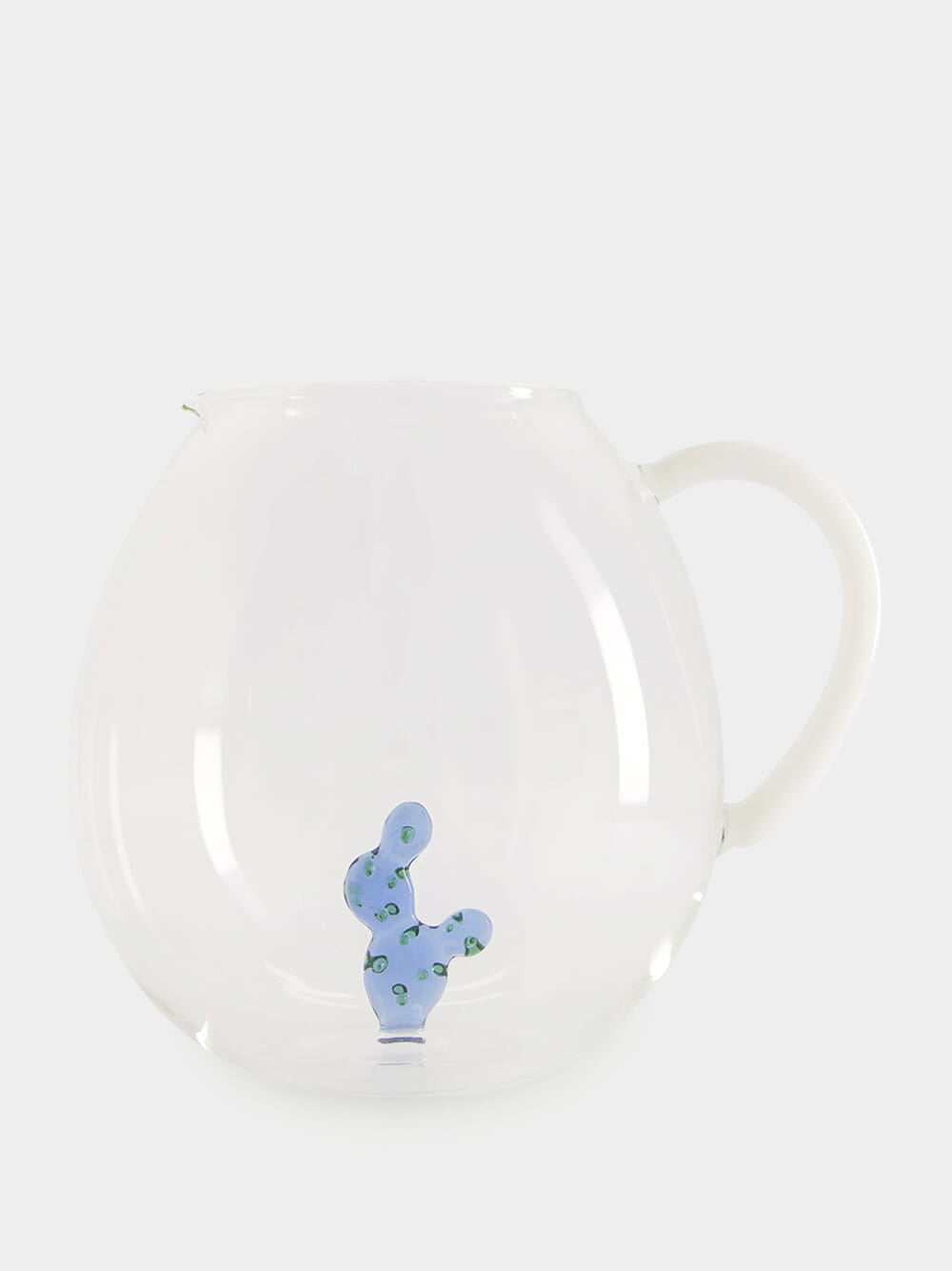 Blue Cactus Pitcher