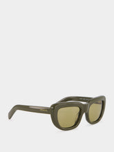 Prada Laurel Green Rectangular Sunglasses