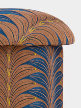 Doing Goods Milo Palm Embroidered Stool