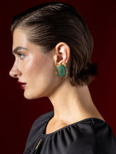 Begüm Khan Gold-Plated Pharaoh Earrings in Green