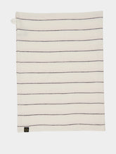 Haomy White Calvi II Striped Kitchen Towel