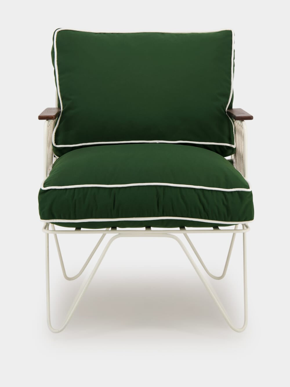 Forest Green Outdoor Croisette Armchair