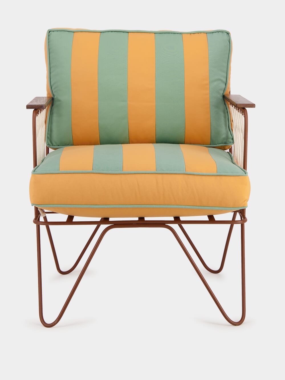 Striped Croisette Armchair