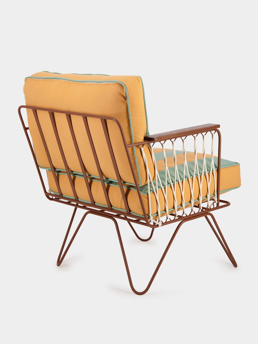 Striped Croisette Armchair