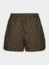 Fendi Brown FF Canvas Shorts