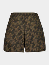 Fendi Brown FF Canvas Shorts