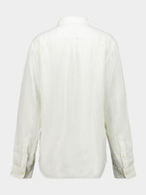 120% Lino Ice White Linen Regular Fit Shirt