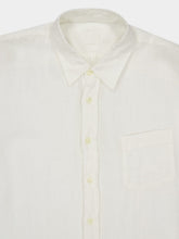 120% Lino Ice White Linen Regular Fit Shirt