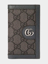 Gucci Grey GG Supreme Card Case