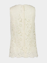 Dolce & Gabbana Ivory Lace Sleeveless Top