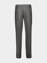 120% Lino Grey Linen Tailored Trousers