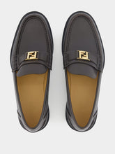 Fendi Brown Leather Loafers