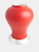 Leitão & Irmão Matte Red Large Plain Pot
