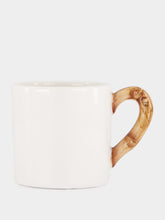 Les Ottomans White Bamboo Ceramic Tea Cup