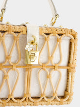 Dolce & Gabbana White Wicker Dolce Box Bag