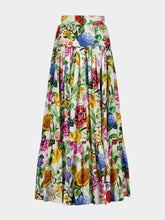 Dolce & Gabbana Maxi Floral Ruffled Skirt