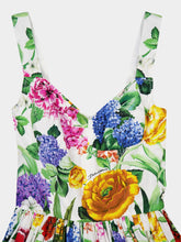 Dolce & Gabbana Floral Corset Midi Dress