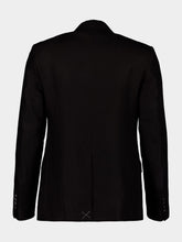 Dolce & Gabbana Navy Linen Single-Breasted Blazer