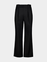 Casablanca Black Wide-Leg Virgin Wool Trousers