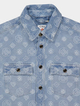 Casablanca Blue Denim Monogram Shirt