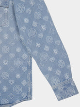 Casablanca Blue Denim Monogram Shirt