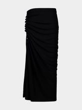 Rabanne Black Jersey Maxi Skirt
