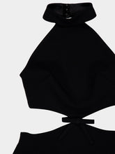 Casablanca Black Halterneck Cocktail Dress