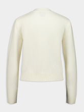 Casablanca White Tennis Ball Merino Knit Sweater