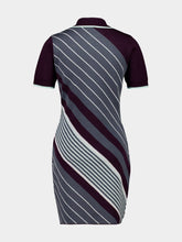 Casablanca Burgundy Tennis Polo Mini Dress