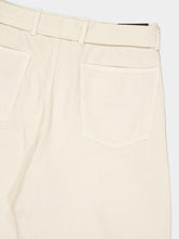 Lemaire Snow Clay Twisted Belted Denim Trousers