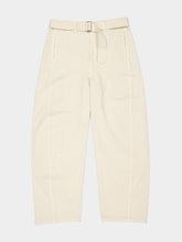 Lemaire Snow Clay Twisted Belted Denim Trousers
