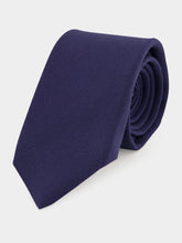 Tom Ford Navy Blue Silk Satin Tie