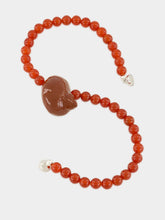 Julietta Red Carnelian Beads Mykonos Necklace