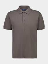 Frescobol Carioca Cedar Grey Horacio Cotton Polo Shirt