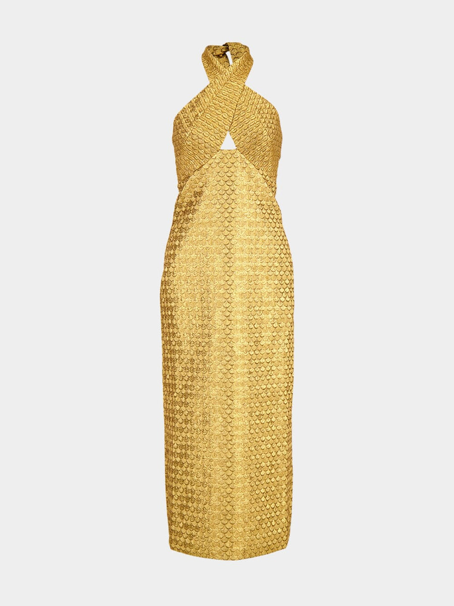 johanna ortiz elegant expedition dress Johanna Ortiz Jacquard Elegant Expedition Midi Dress