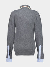 Stella McCartney Grey Mélange Wool-Cotton Polo
