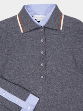 Stella McCartney Grey Mélange Wool-Cotton Polo