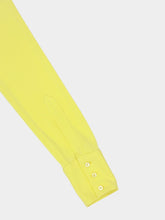 Stella McCartney Yellow Long-Sleeve Crepe Shirt