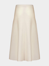 Gabriela Hearst Ivory Maxi Skirt in Freddie Virgin Wool