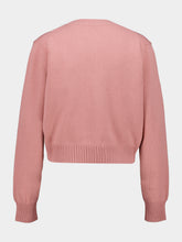 Givenchy Light Pink Wool and Cashmere Cropped Cardigan
