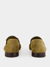 Christian Louboutin Bronzo Calf Leather Moccasins Uomo