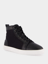 Christian Louboutin Black High-Top Louis Serge Smart Calf Leather Sneakers